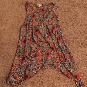 Lily White Floral Tank Top